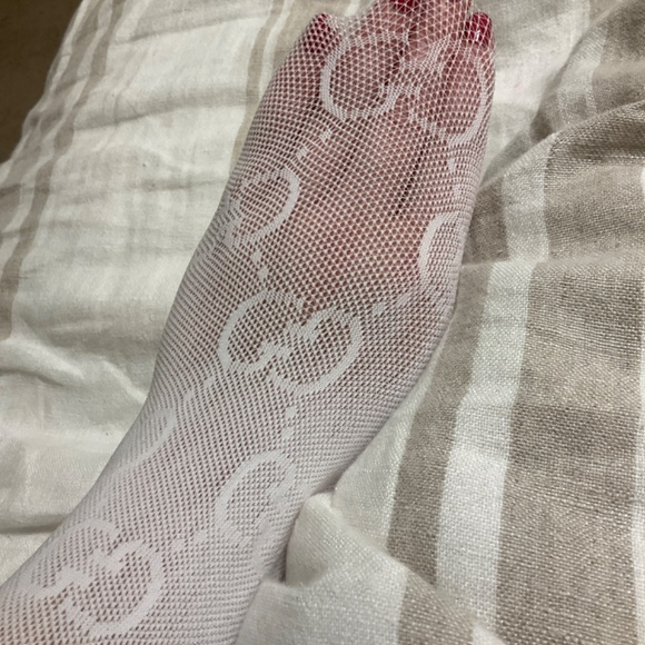 Mesh tights with GG logo - Picture 6 of 8